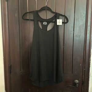 black workout tank top size L